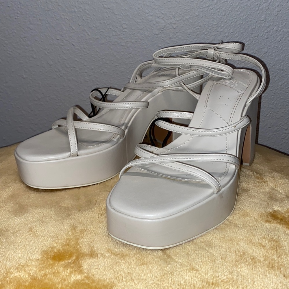 Zara strappy heels